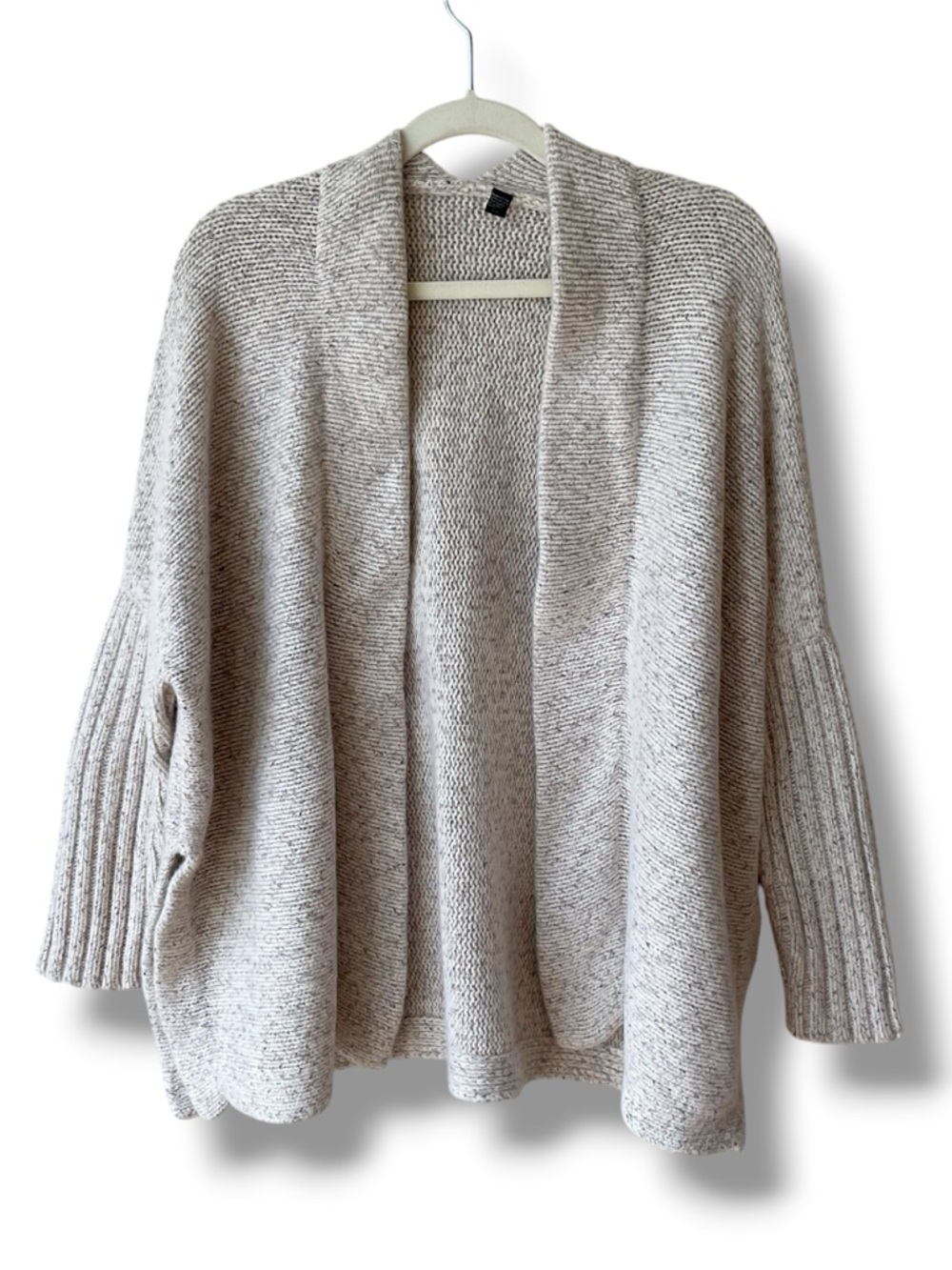 The Fisher Project/Eileen Fisher Cashmere Poncho Cardigan in Maple Oat Size L